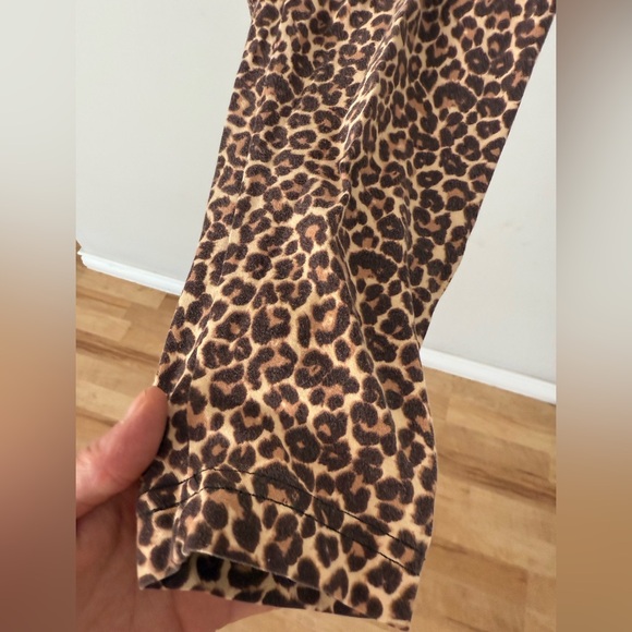 American Apparel Cheetah Leopard Animal Print Harem Drop Crotch Pants Rare - Picture 5 of 7